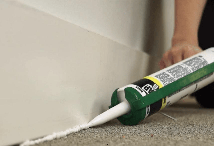 sealing cracks to prevent ants
